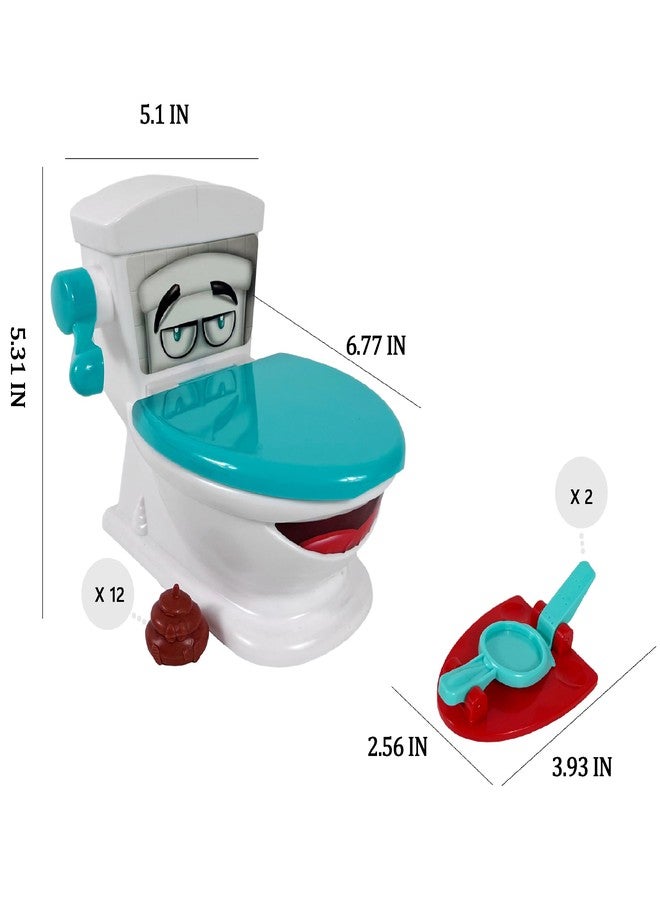 VIPAMZ Poop Toy Shoot Game - Funny Poop Toys for Kids & Adults, Skill Building Toilet Game, Ages 4+, Includes 12 Soft Poops, 2 Launchers - Image 5